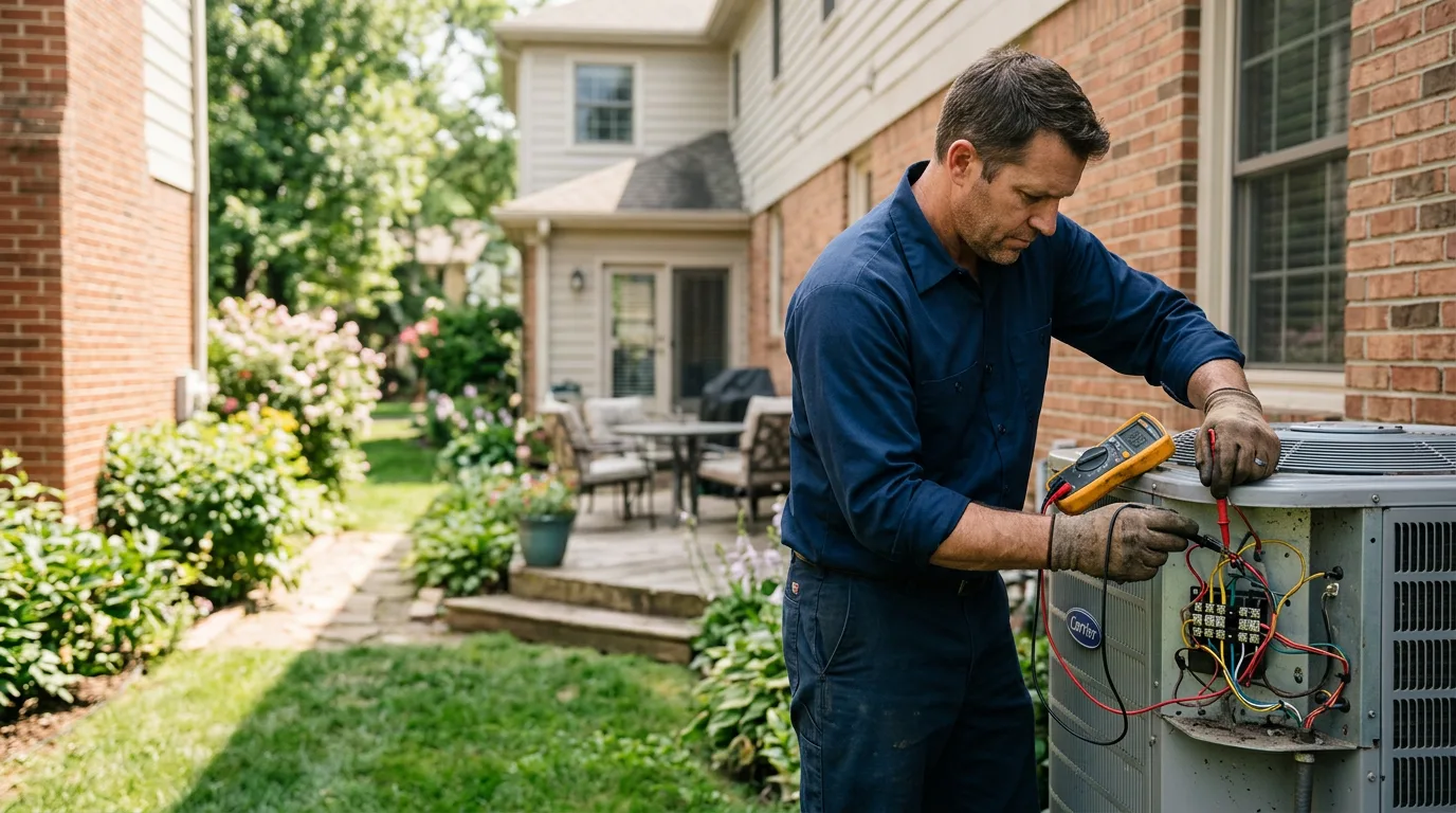 HVAC technician working near Kunkle, OH